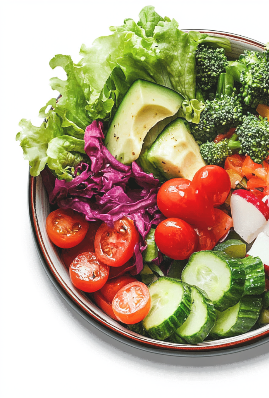 wooden bowl of salad